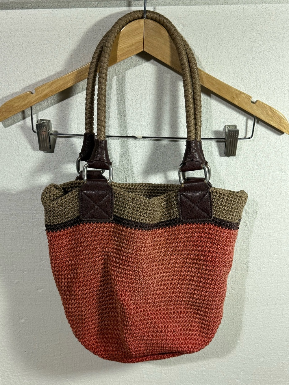 90’s Vintage The Sak Crocheted Hobo